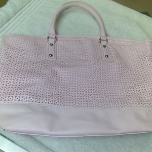 Pale pink tote